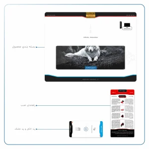 برچسب پوششی ماهوت مدل Dire Wolf مناسب برای تبلت اپل iPad Air 2013 A1475