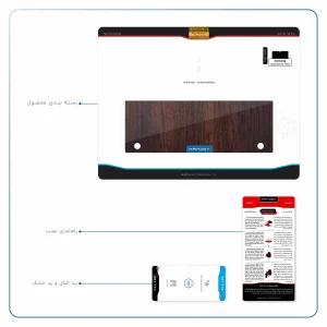 برچسب پوششی ماهوت مدل Red-Wood مناسب برای تبلت سامسونگ Galaxy Note 10.1 2012 N8010
