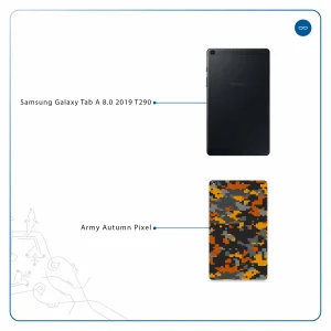 برچسب پوششی ماهوت مدل Army-Autumn-pixel مناسب برای تبلت سامسونگ Galaxy Tab A 8.0 2019 T290