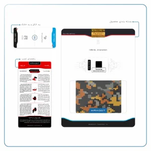 برچسب پوششی ماهوت مدل Army-Autumn-pixel مناسب برای تبلت سامسونگ Galaxy Tab A 8.0 2019 T290