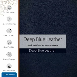 برچسب پوششی ماهوت مدل Deep-Blue-Leather مناسب برای تبلت اپل iPad 2 2011 A1395