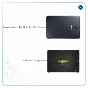 برچسب پوششی ماهوت مدل CHEVROLET-Logo مناسب برای تبلت سامسونگ Galaxy Tab S2 9.7 2016 T813N