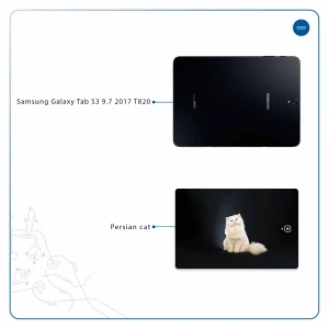 برچسب پوششی ماهوت مدل Persian cat مناسب برای تبلت سامسونگ Galaxy Tab S3 9.7 2017 T820