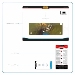 برچسب پوششی ماهوت مدل Dr-Mosadeq مناسب برای تبلت سامسونگ Galaxy Tab A 9.7 2015 T555