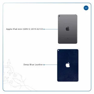 برچسب پوششی ماهوت مدل Deep-Blue-Leather مناسب برای تبلت اپل iPad mini (GEN 5) 2019 A2133