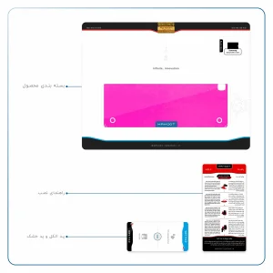 برچسب پوششی ماهوت مدل Phosphorus-Pink مناسب برای تبلت سامسونگ Galaxy Tab A 9.7 2015 T550