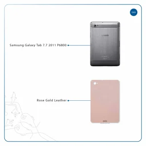 برچسب پوششی ماهوت مدل Rose Gold Leather مناسب برای تبلت سامسونگ Galaxy Tab 7.7 2011 P6800