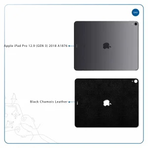 برچسب پوششی ماهوت مدل Black-Chamois-Leather مناسب برای تبلت اپل iPad Pro 12.9 (GEN 3) 2018 A1876