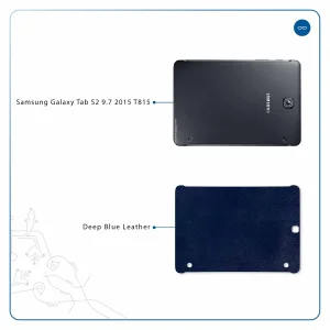 برچسب پوششی ماهوت مدل Deep-Blue-Leather مناسب برای تبلت سامسونگ Galaxy Tab S2 9.7 2015 T815