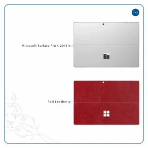 برچسب پوششی ماهوت مدل Red-Leather مناسب برای تبلت مایکروسافت Surface Pro 4 2015