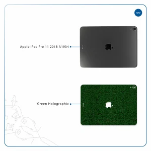 برچسب پوششی ماهوت مدل Green-Holographic مناسب برای تبلت اپل iPad Pro 11 2018 A1934