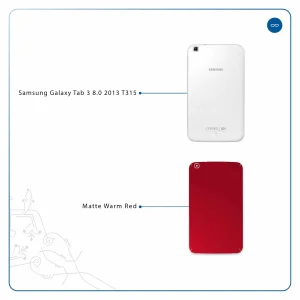 برچسب پوششی ماهوت مدل Matte-Warm-Red مناسب برای تبلت سامسونگ Galaxy Tab 3 8.0 2013 T315