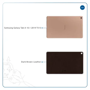 برچسب پوششی ماهوت مدل Dark-Brown-Leather مناسب برای تبلت سامسونگ Galaxy Tab A 10.1 2019 T515