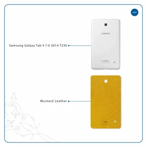 برچسب پوششی ماهوت مدل Mustard-Leather مناسب برای تبلت سامسونگ Galaxy Tab 4 7.0 2014 T230