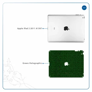 برچسب پوششی ماهوت مدل Green-Holographic مناسب برای تبلت اپل iPad 2 2011 A1397