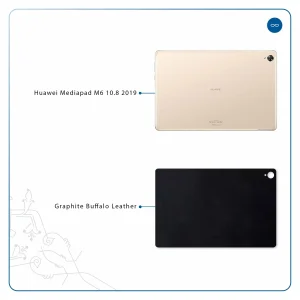 برچسب پوششی ماهوت مدل Graphite Buffalo Leather مناسب برای تبلت هوآوی Mediapad M6 10.8 2019