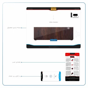 برچسب پوششی ماهوت مدل Red-Wood مناسب برای تبلت سامسونگ Galaxy Tab E 9.6 2015 T560