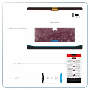 برچسب پوششی ماهوت مدل Red-Wildflower مناسب برای تبلت اپل iPad Air 2013 A1476