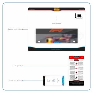 برچسب پوششی ماهوت مدل Formula One مناسب برای تبلت سامسونگ Galaxy Tab S 10.5 2014 T805