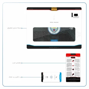 برچسب پوششی ماهوت مدل Manchester-City مناسب برای تبلت سامسونگ Galaxy Tab S4 10.5 2018 T835