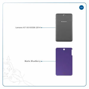 برچسب پوششی ماهوت مدل Matte-BlueBerry مناسب برای تبلت لنوو A7-50 A3500 2014