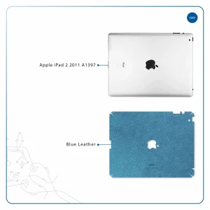 برچسب پوششی ماهوت مدل Blue-Leather مناسب برای تبلت اپل iPad 2 2011 A1397
