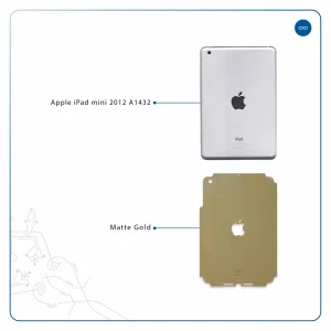 برچسب پوششی ماهوت مدل Matte-Gold مناسب برای تبلت اپل iPad mini 2012 A1432