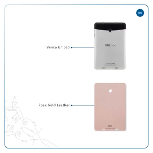 برچسب پوششی ماهوت مدل Rose Gold Leather مناسب برای تبلت وریکو Unipad