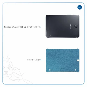 برچسب پوششی ماهوت مدل Blue-Leather مناسب برای تبلت سامسونگ Galaxy Tab S2 9.7 2015 T810