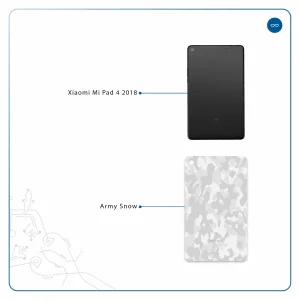 برچسب پوششی ماهوت مدل Army-Snow مناسب برای تبلت شیائومی Mi Pad 4 2018