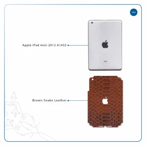برچسب پوششی ماهوت مدل Brown-Snake-Leather مناسب برای تبلت اپل iPad mini 2012 A1432