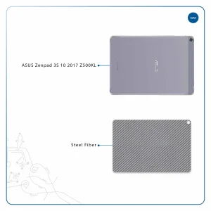 برچسب پوششی ماهوت مدل Steel-Fiber مناسب برای تبلت ایسوس Zenpad 3S 10 2017 Z500KL