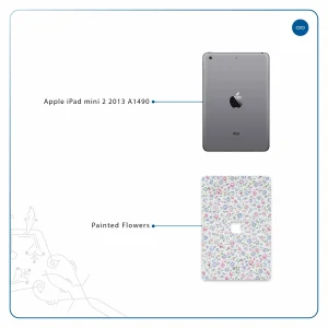 برچسب پوششی ماهوت مدل Painted-Flowers مناسب برای تبلت اپل iPad mini 2 2013 A1490
