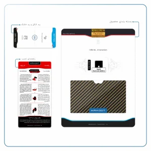 برچسب پوششی ماهوت مدل Glossy-Brown-Fiber مناسب برای تبلت اپل iPad mini (GEN 5) 2019 A2126