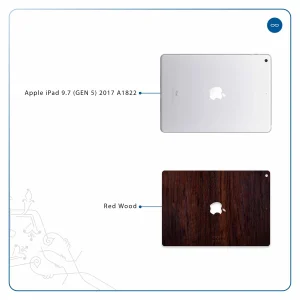 برچسب پوششی ماهوت مدل Red-Wood مناسب برای تبلت اپل iPad 9.7 (GEN 5) 2017 A1822