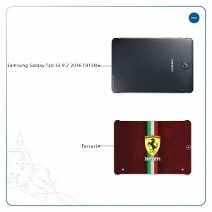 برچسب پوششی ماهوت مدل Ferrari مناسب برای تبلت سامسونگ Galaxy Tab S2 9.7 2016 T813N