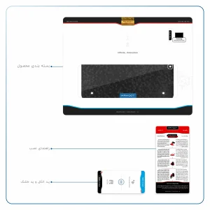 برچسب پوششی ماهوت مدل Honey-Comb-Circle مناسب برای تبلت سامسونگ Galaxy Tab S2 9.7 2016 T819N