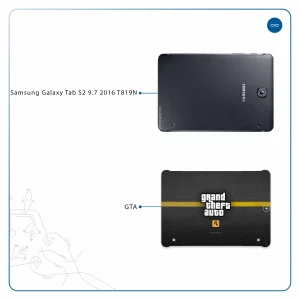 برچسب پوششی ماهوت مدل Gta-Game مناسب برای تبلت سامسونگ Galaxy Tab S2 9.7 2016 T819N