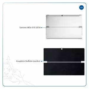 برچسب پوششی ماهوت مدل Graphite Buffalo Leather مناسب برای تبلت لنوو Miix 510 2016