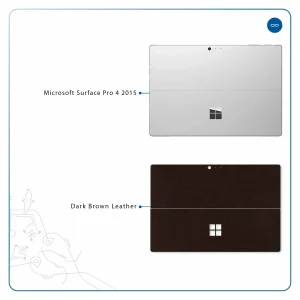 برچسب پوششی ماهوت مدل Dark-Brown-Leather مناسب برای تبلت مایکروسافت Surface Pro 4 2015