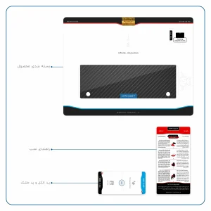 برچسب پوششی ماهوت مدل Carbon-Fiber مناسب برای تبلت سامسونگ Galaxy Note 10.1 2012 N8010