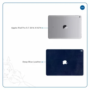 برچسب پوششی ماهوت مدل Deep-Blue-Leather مناسب برای تبلت اپل iPad Pro 9.7 2016 A1674