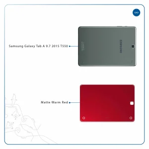 برچسب پوششی ماهوت مدل Matte-Warm-Red مناسب برای تبلت سامسونگ Galaxy Tab A 9.7 2015 T550