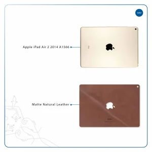 برچسب پوششی ماهوت مدل Matte_Natural_Leather مناسب برای تبلت اپل iPad Air 2 2014 A1566
