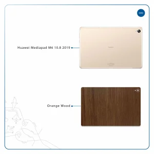 برچسب پوششی ماهوت مدل Orange-Wood مناسب برای تبلت هوآوی Mediapad M6 10.8 2019