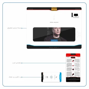 برچسب پوششی ماهوت مدل Elon Musk مناسب برای تبلت سونی Xperia Z2 Tablet LTE 2014