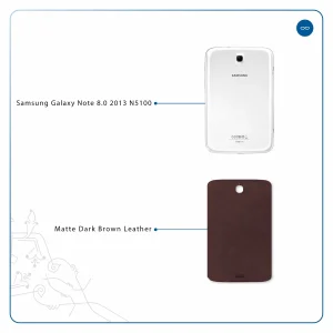 برچسب پوششی ماهوت مدل Matte-Dark-Brown-Leather مناسب برای تبلت سامسونگ Galaxy Note 8.0 2013 N5100