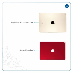 برچسب پوششی ماهوت مدل Matte-Warm-Red مناسب برای تبلت اپل iPad Air 2 2014 A1566