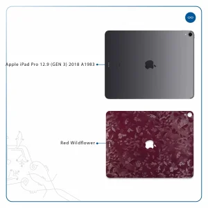 برچسب پوششی ماهوت مدل Red-Wildflower مناسب برای تبلت اپل iPad Pro 12.9 (GEN 3) 2018 A1983