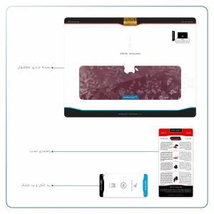 برچسب پوششی ماهوت مدل Red-Wildflower مناسب برای تبلت اپل iPad Pro 12.9 (GEN 3) 2018 A1983